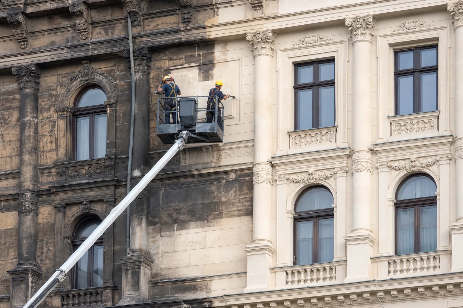 Obnova fasády historickej budovy